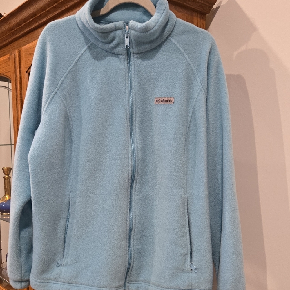Columbia Sky Blue Fleece Ski Jacket